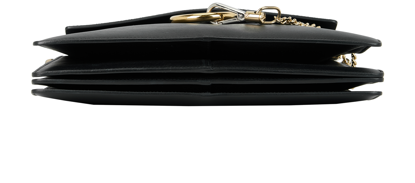 Medium Faye, &pound;350, Handbags, Black, Leather/Suede, Top view